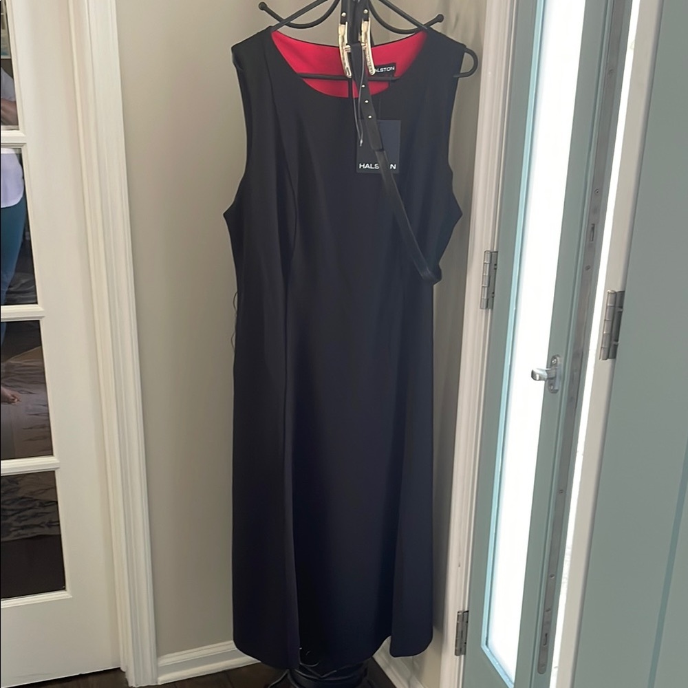Halston Heritage Black Sleeveless Dress  - NWT - 16W